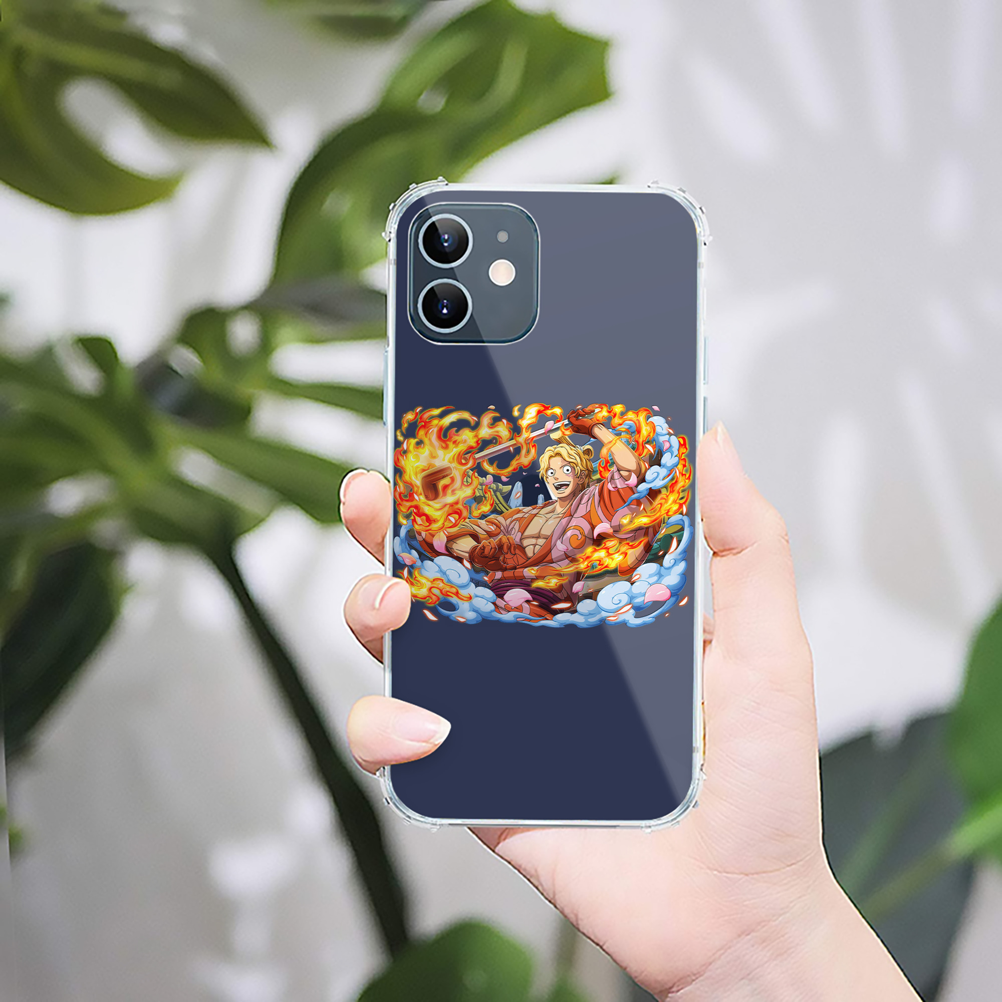 （画像用） ワンピース サンジ ONE PIECE Sanji 【iPhone 12シリーズ対応】透明スマホケース（クリアソフトケース）